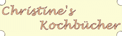 Christines Kochb&uuml;cher